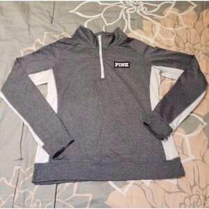 Victoria's Secret Pink Ultimate Track Jacket XS Fri-fit‎ White Stripes